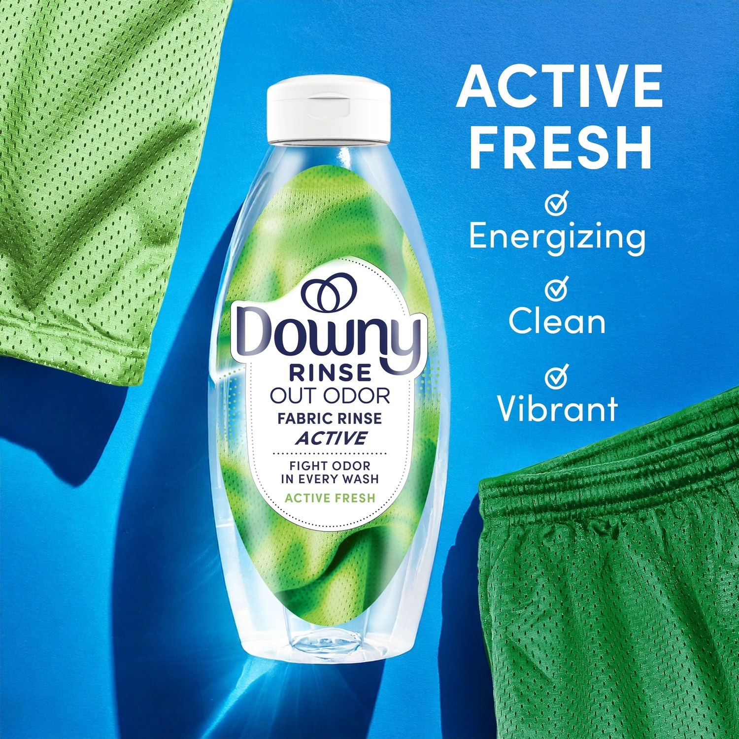 Downy Rinse Out Odor Laundry Rinse Active Fresh Scent Refreshes 48 Fl Oz