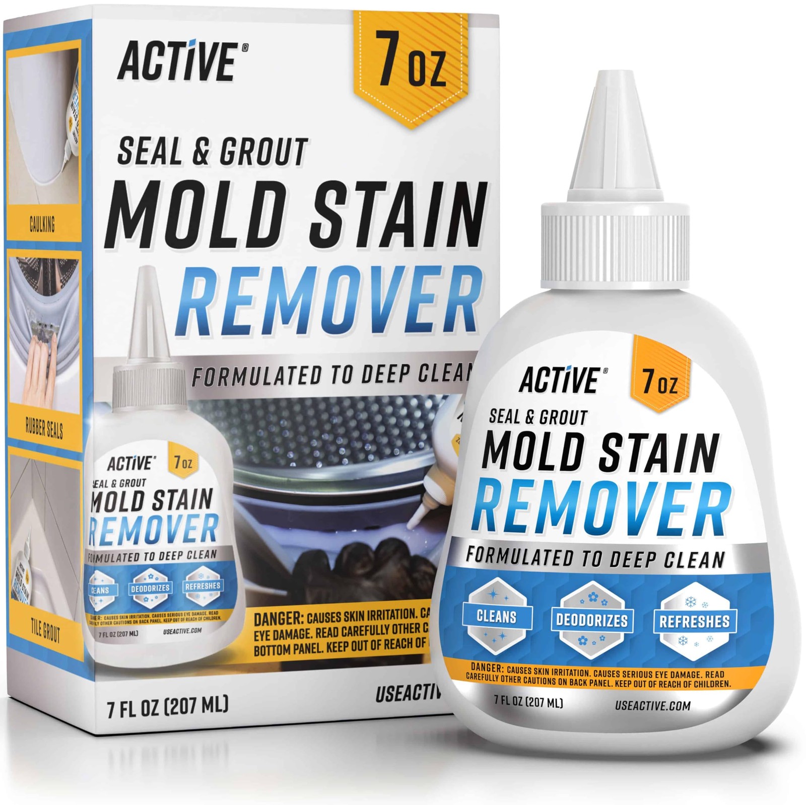 ACTIVE Mold Stain Remover Gel Cleaner 7 Fl Oz (Pack of 1), Clear