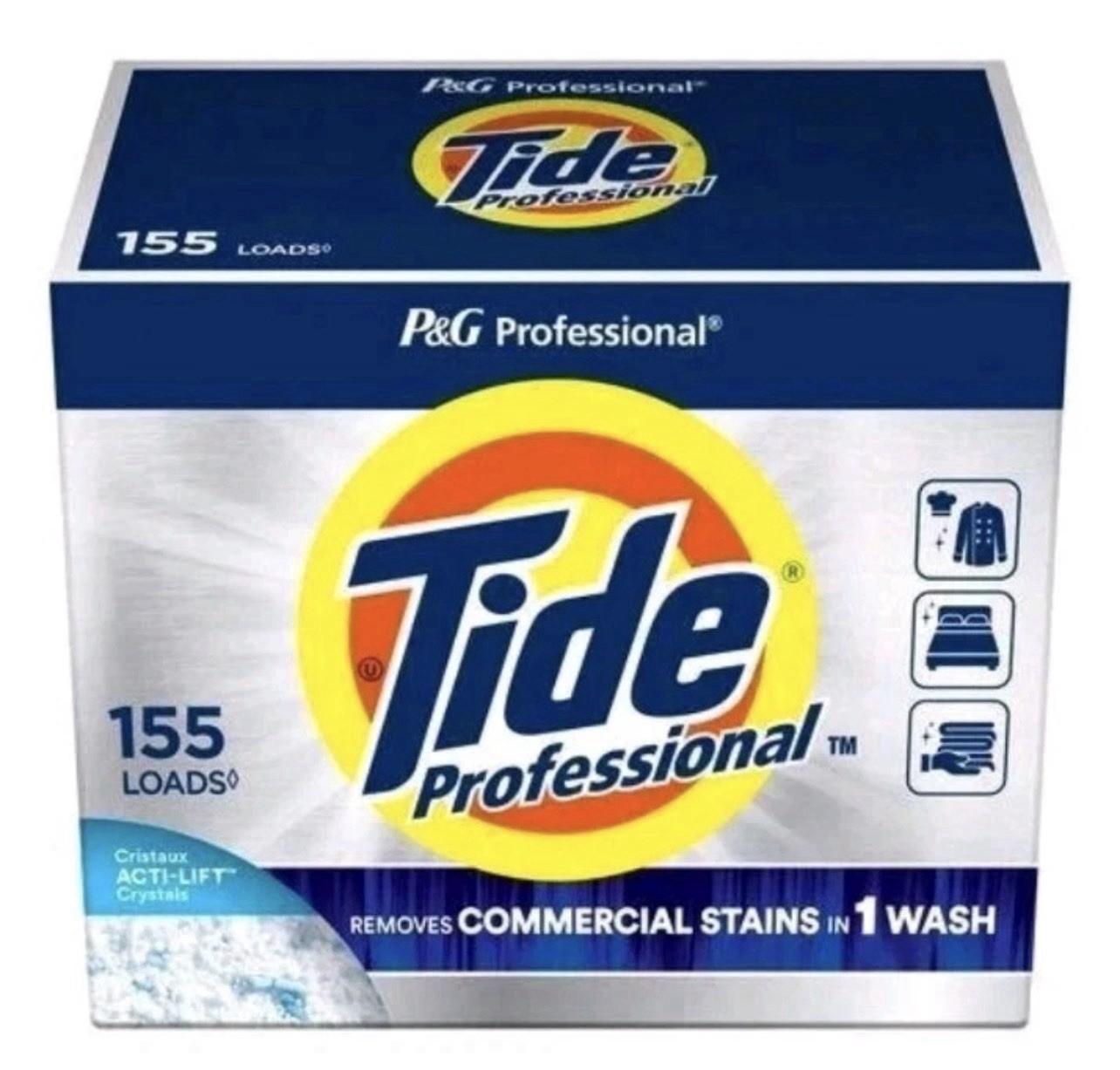 P&G Professional Tide Powder Laundry Detergent 197 oz 155 Loads Commercial New