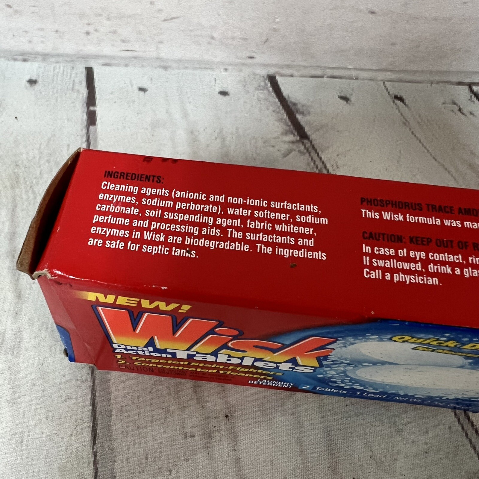 Vintage WISK Laundry Tablets 2000 Sample 2 Box