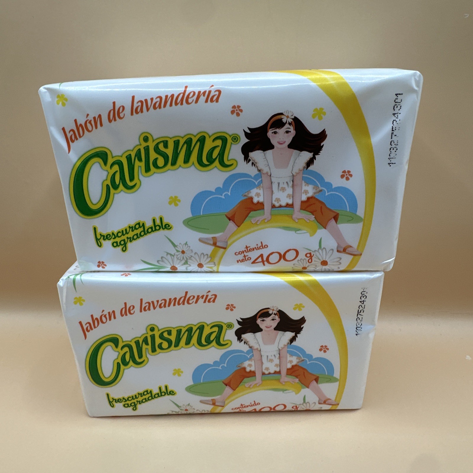2pack Of Jabón De Lavandería Carisma Frescura Agradable 400g Each