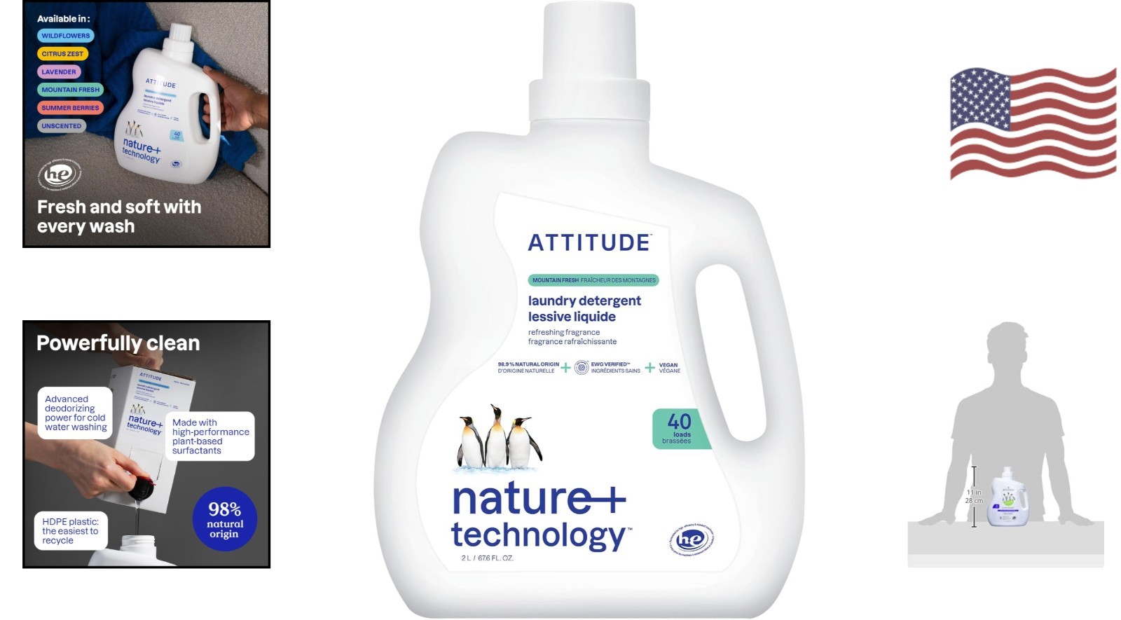 Multi-Purpose Laundry Detergent – Plant-Based, 67.6 Fl Oz for All Fabrics