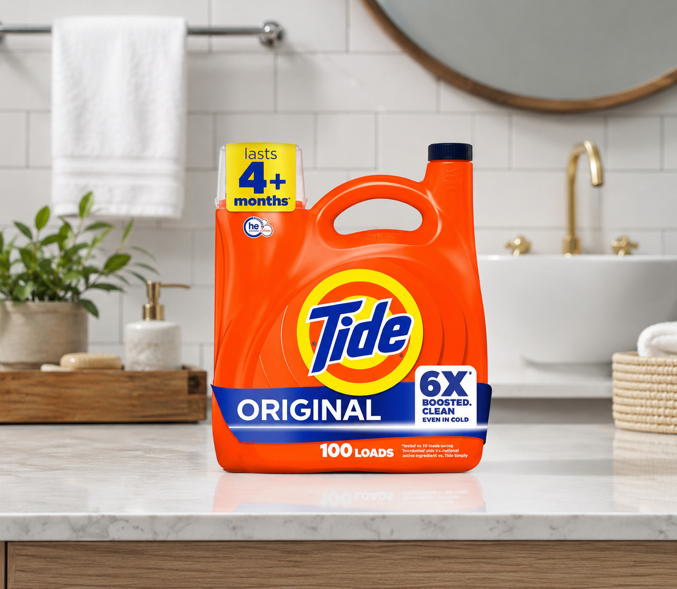 [BIG SALE] Tide Original HE Laundry Detergent 100 Loads 125 -fl oz