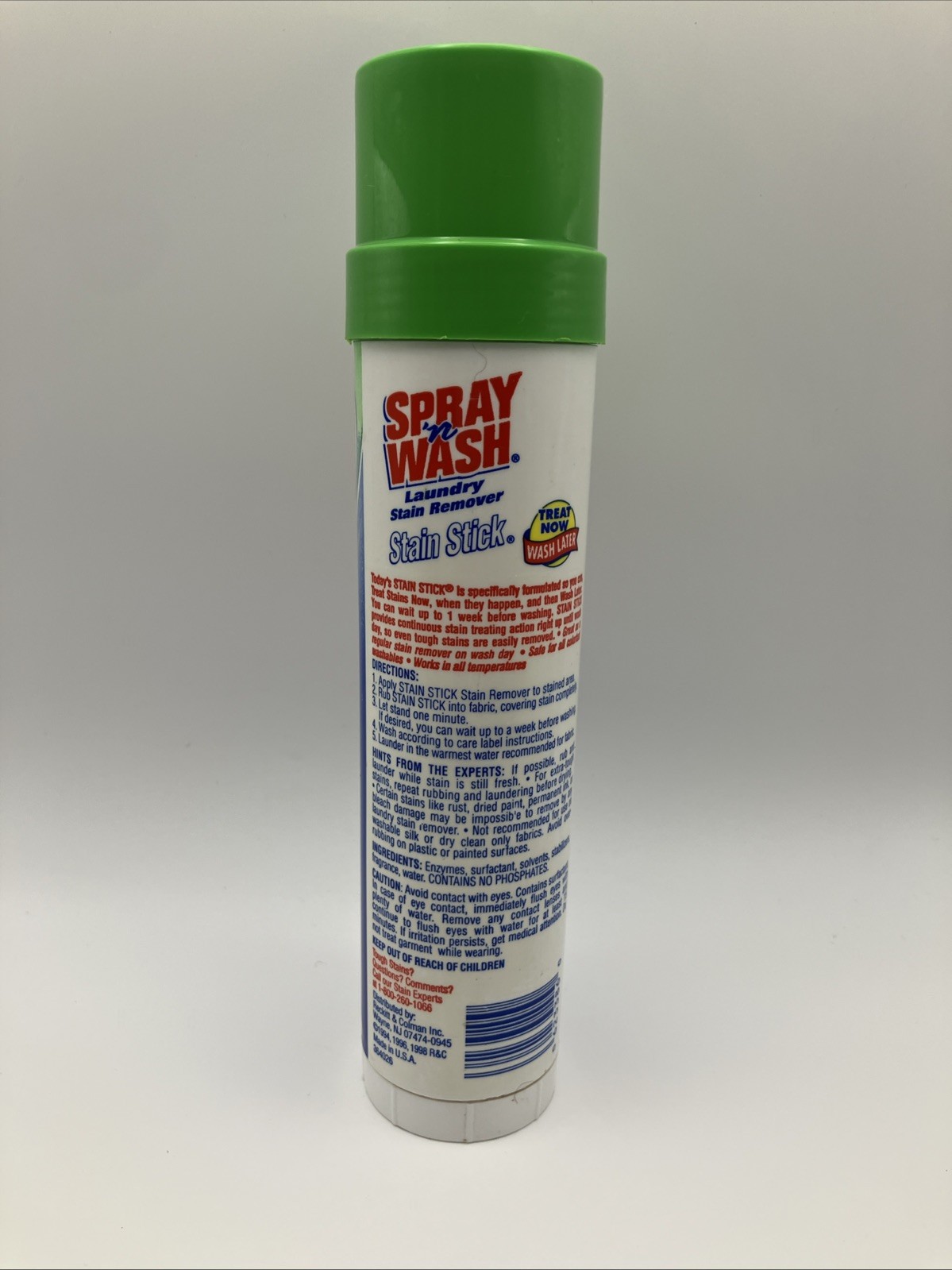 Spray ‘n Wash Laundry Pre-Treater Stain Remover Stick 1998 4.4 oz Discontinued