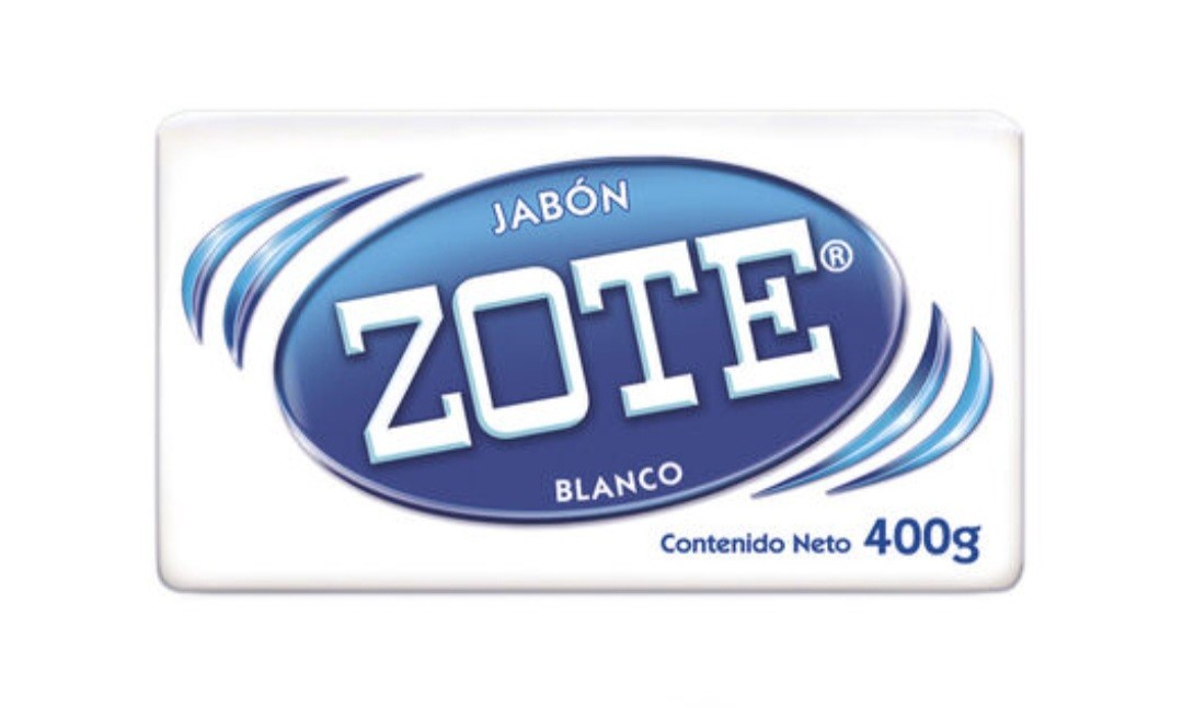 4X ZOTE LAUNDRY SOAP BARS ( JABON BLANCO LAVANDERIA EN BARRA ) 4 BARS 400g EACH