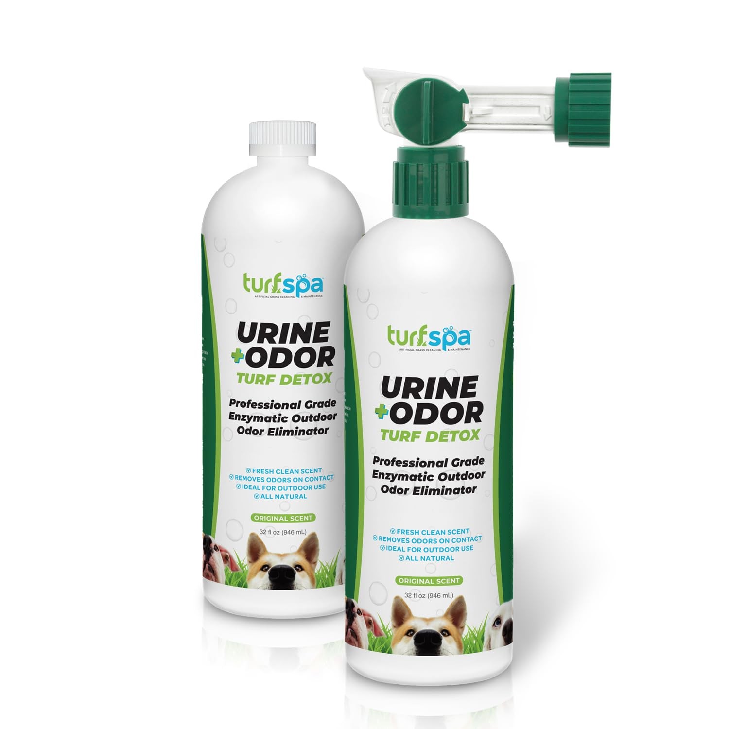 TurfSpa Urine Odor Turf Detox 2x 32oz Enzyme Cleaner Eliminator for Artificial T