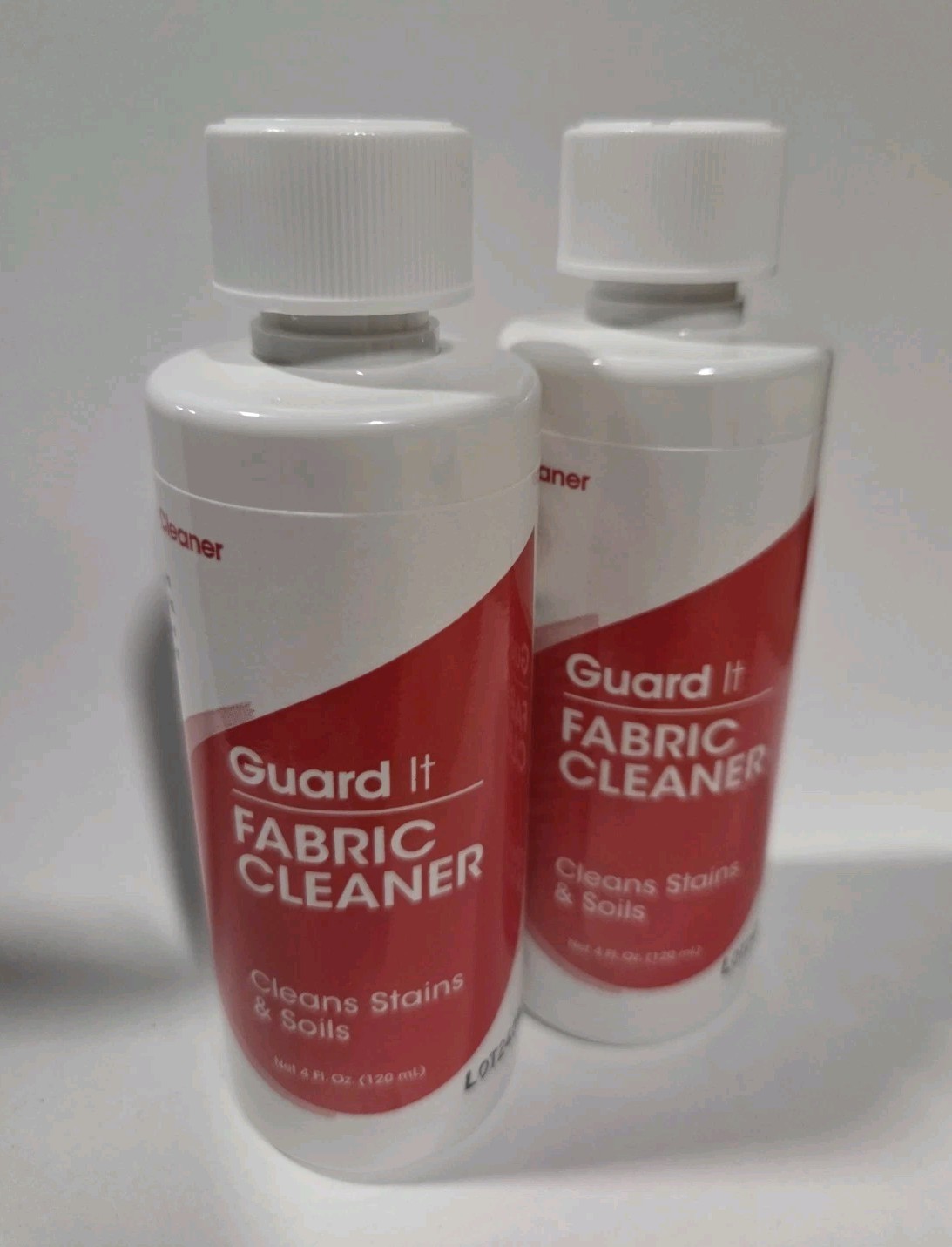2 Guard It Forcefield fabric cleaners, 4 oz each, clean stains and dirt