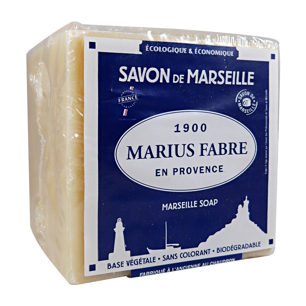 Marius Fabre Palm and Coconut Oil Marseilles Cube Soap for Laundry 400g/14.1oz
