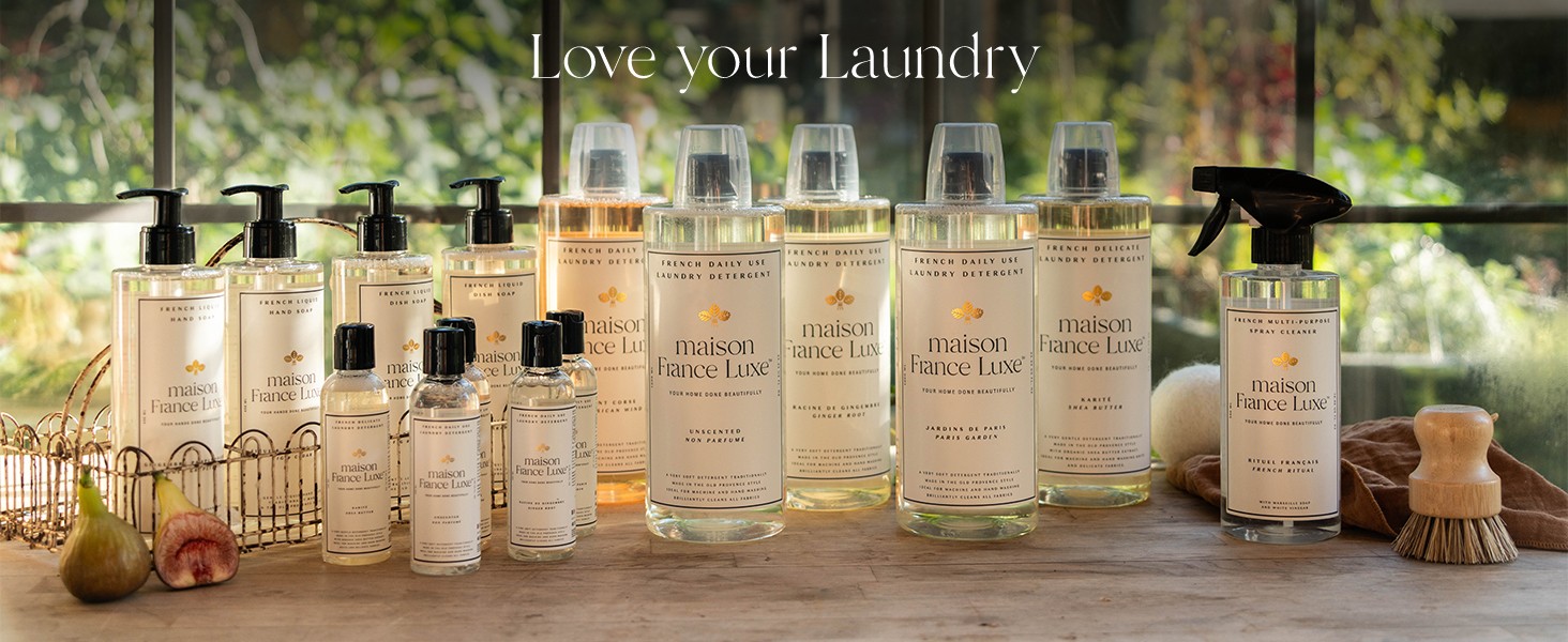 French Laundry Detergent for Delicates, Plant Based Laundry Soap With Olive Oil