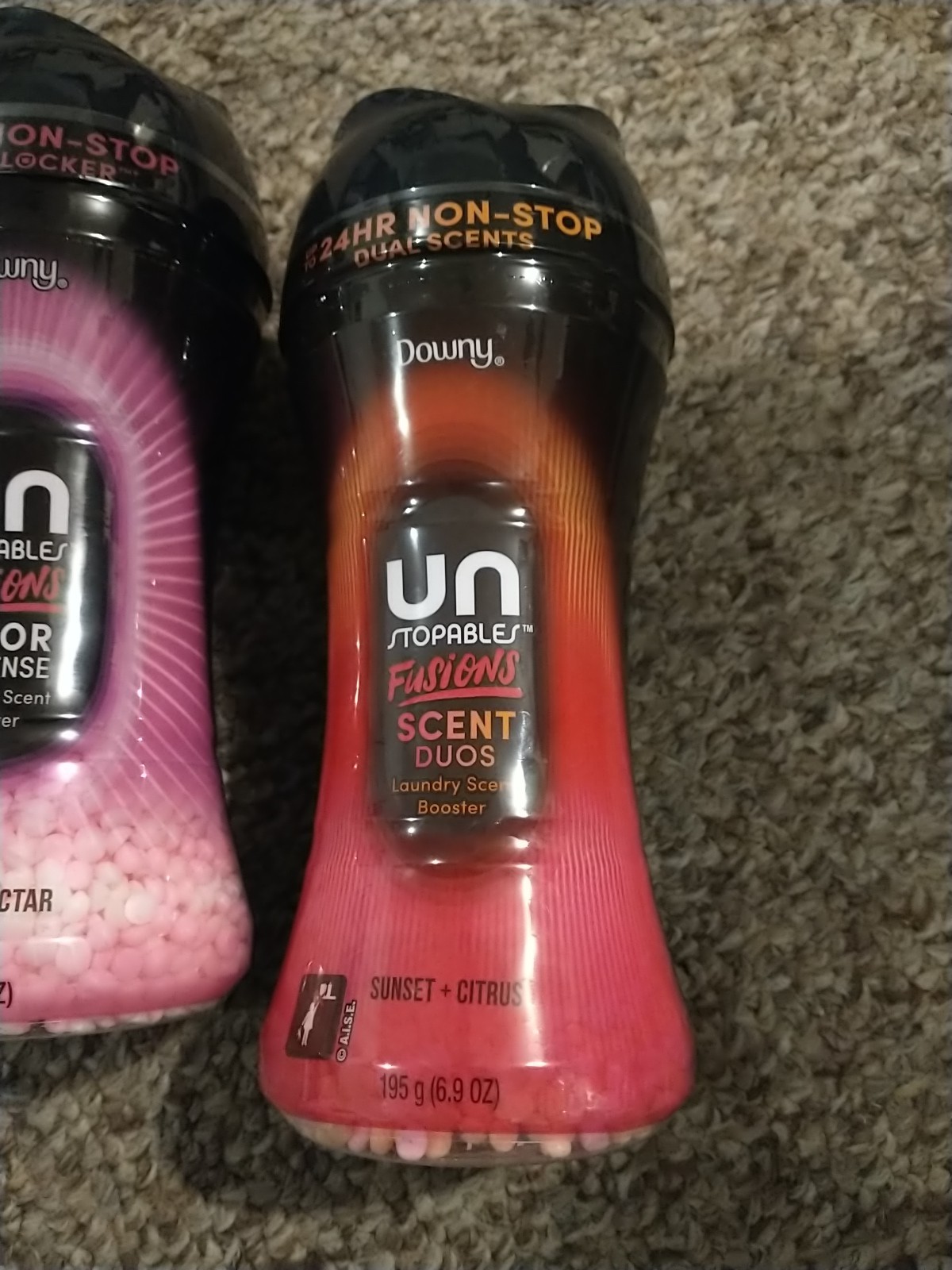 Downy Unstoppables Fusion Scent Duos (2) 6.9 oz Sunset Citrus Sunrise Nectar