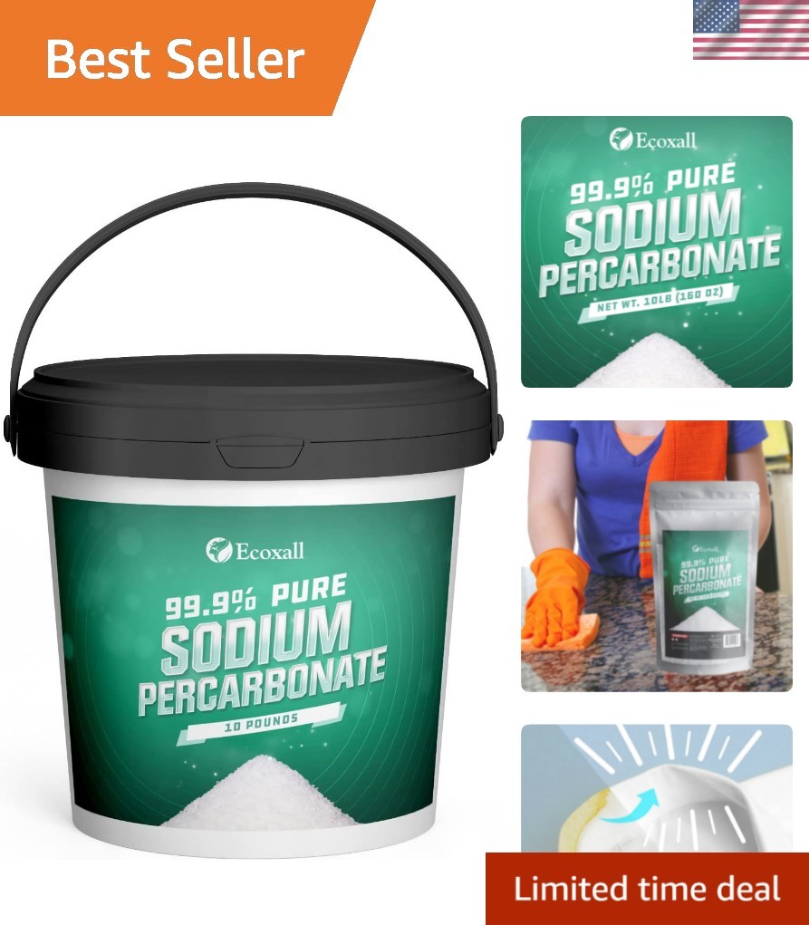 Sodium Percarbonate, 99.9% Pure Oxygen Bleach Powder, Laundry Stain Remover, …
