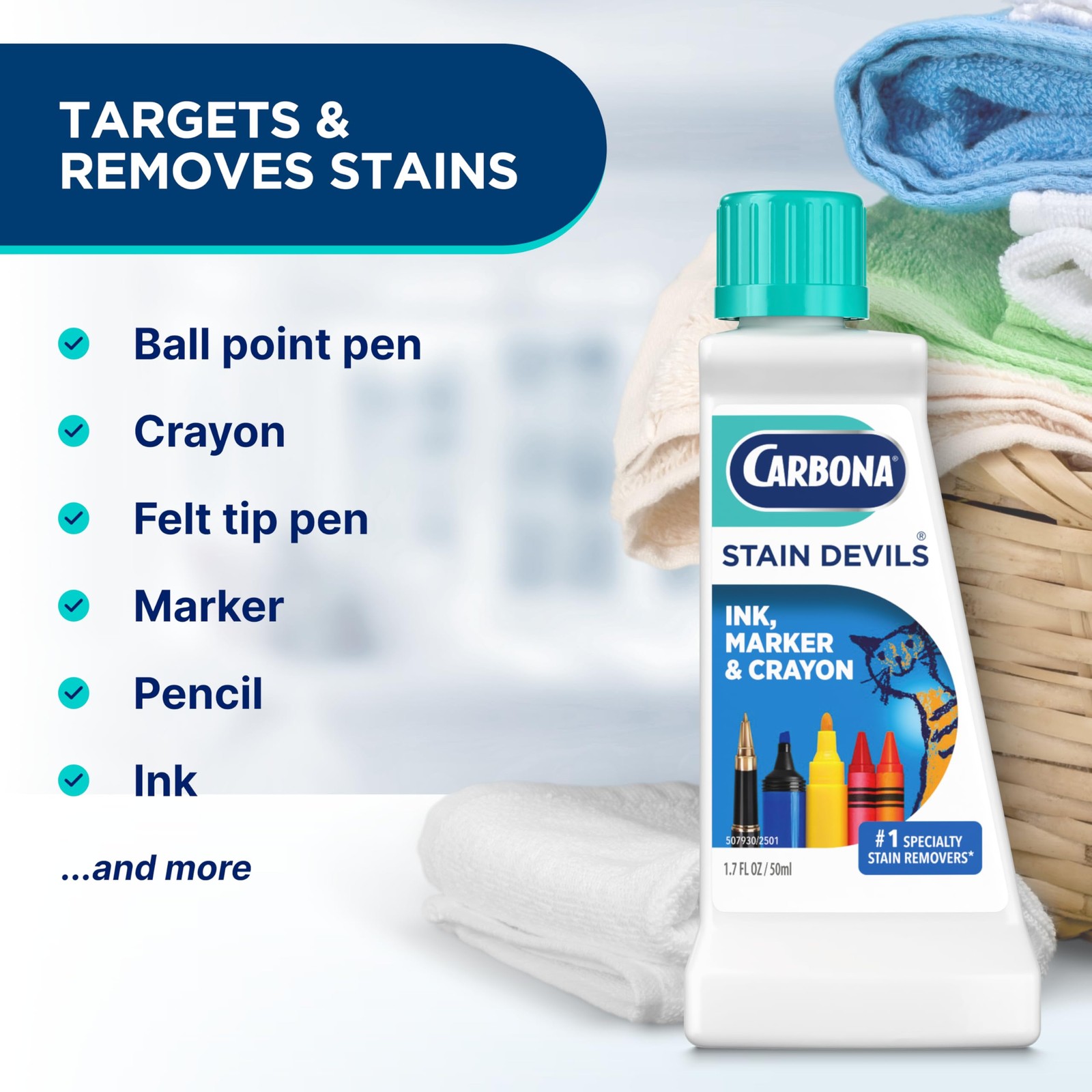Carbona Stain Devils® #3 | Ink, Marker & 1.7 Fl Oz (Pack of 1), Ink &