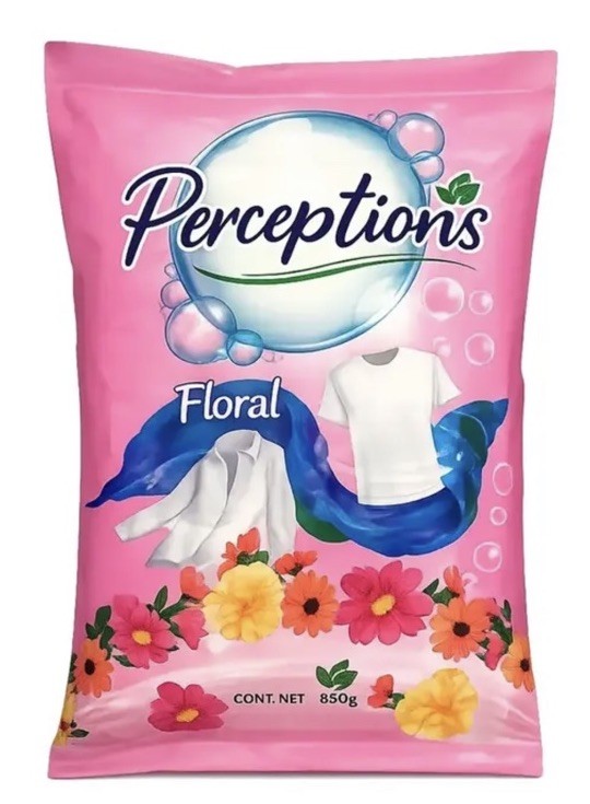 5 PACK PERCEPTIONS FLORAL DETERGENTE PARA ROPA LAUNDRY SOAP 900g C/U
