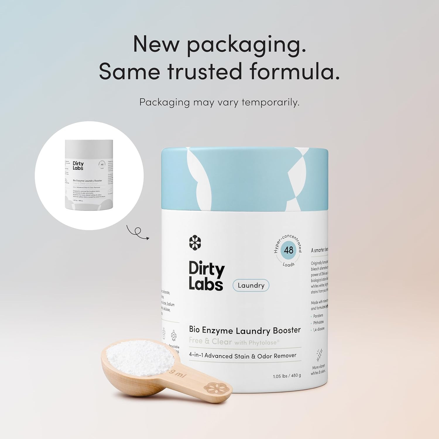 | Scent Free | Bio Enzyme Laundry Booster | 48 Loads (1 Lb) | Hyper Concentrated