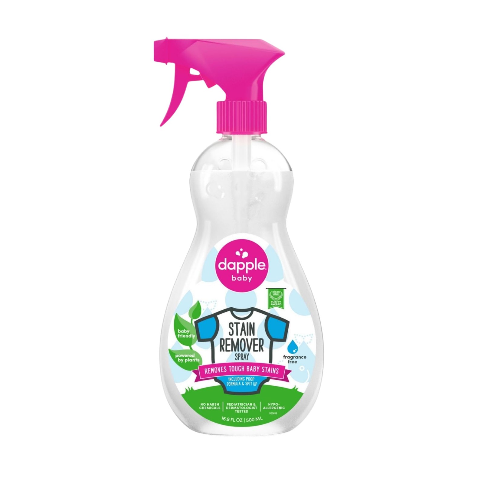 Dapple Baby Stain Remover Spray – 16.9 fl Fl Oz (Pack of 1), Multicolor