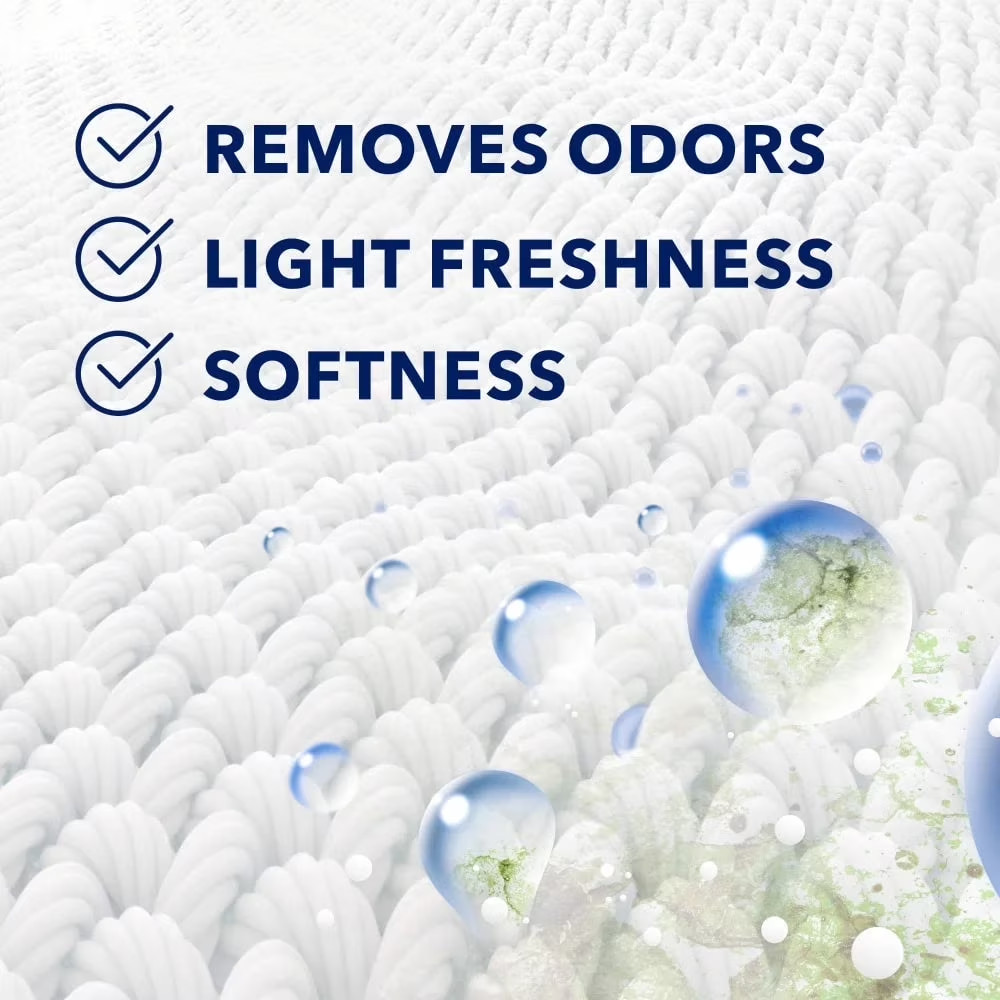 Downy Rinse & Refresh Laundry Odor Remover and Fabric Softener,Cool Cotton,16 Oz
