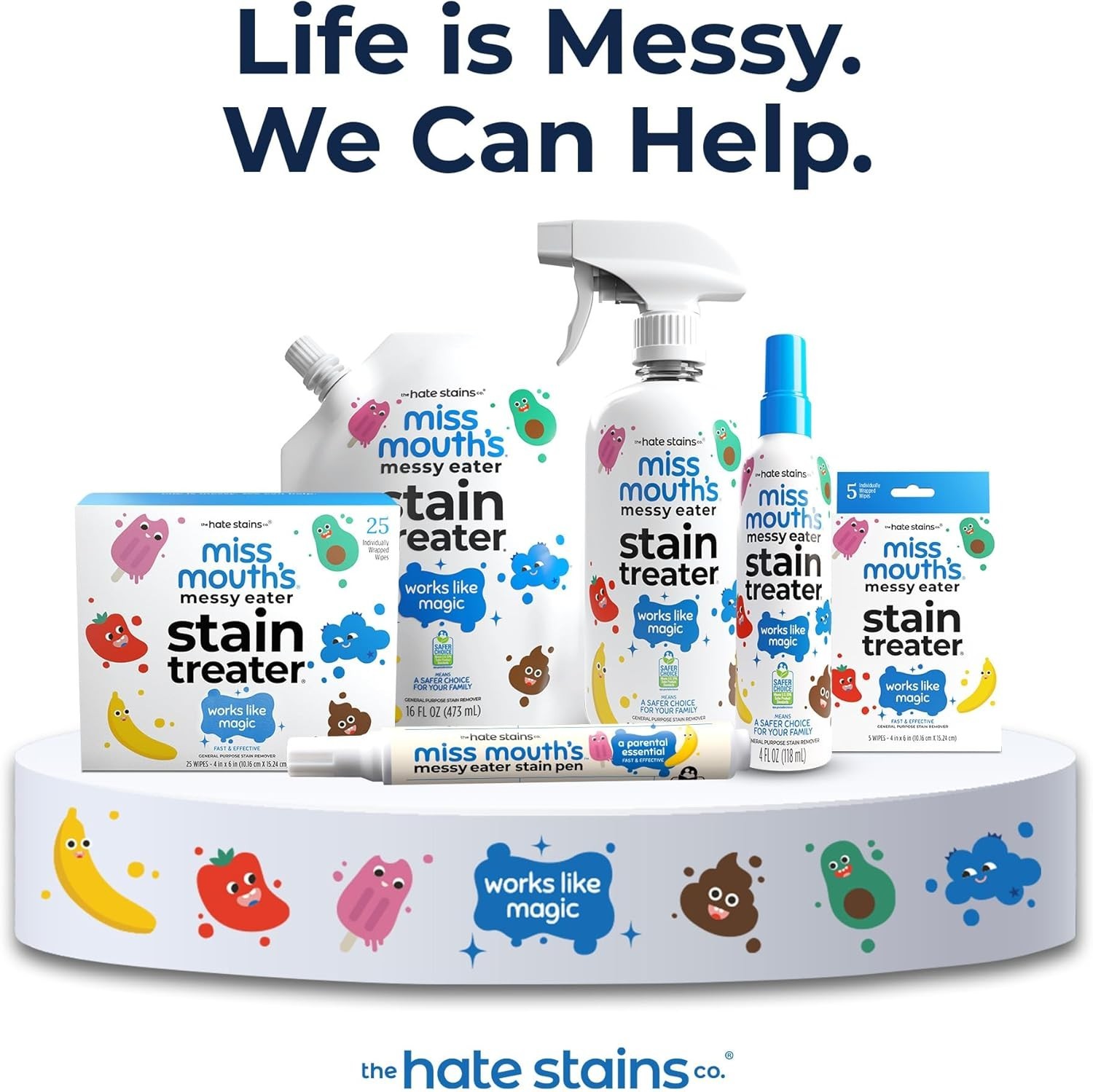 Stain Removal Spray for Clothes and Upholstery, 2 Pack – Fast Acting Formula