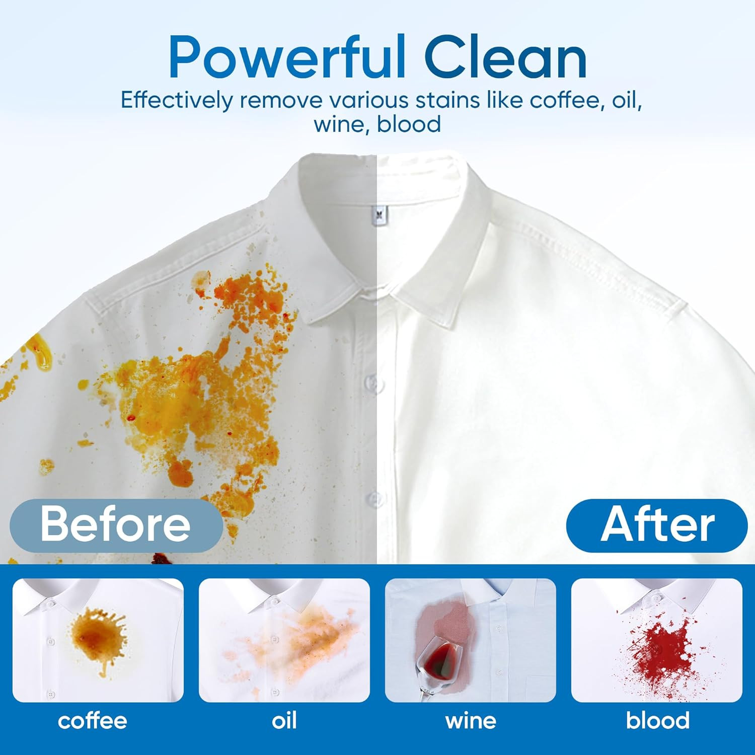 Eco-Friendly Fragrance-Free Laundry Detergent Sheets for 300 Loads