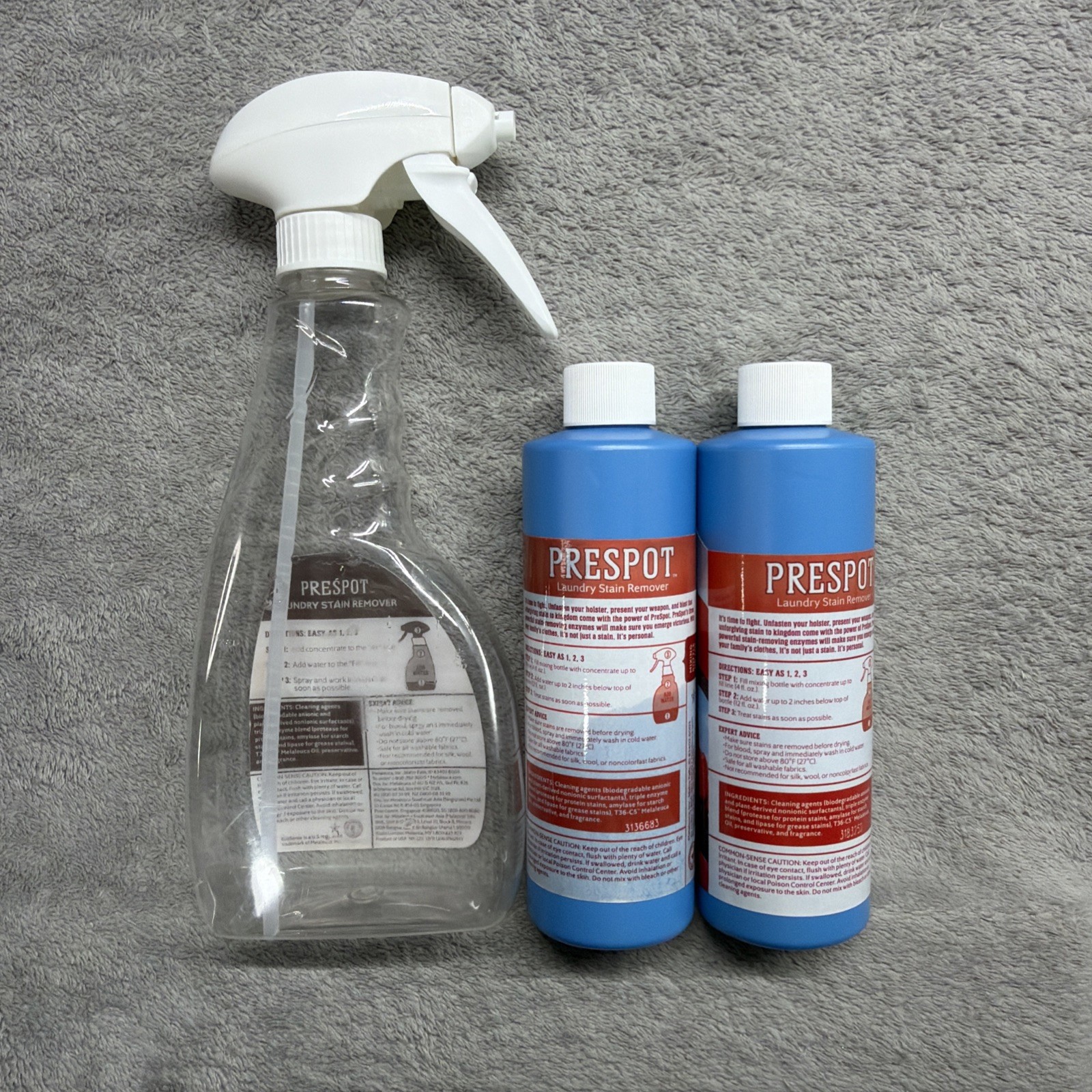 2 Ecosense PreSpot 4x Concentrate Laundry Stain Remover 8oz Ea Melaleuca Sprayer