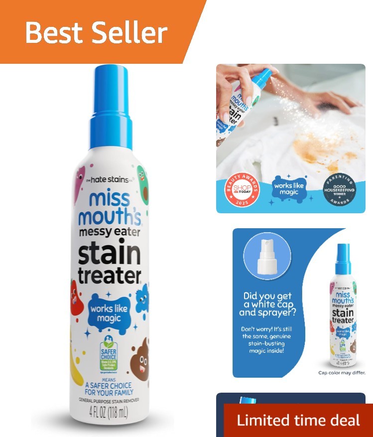 Eco-Friendly Laundry Stain Remover Spray – 4 Oz | Gentle for Baby Clothes