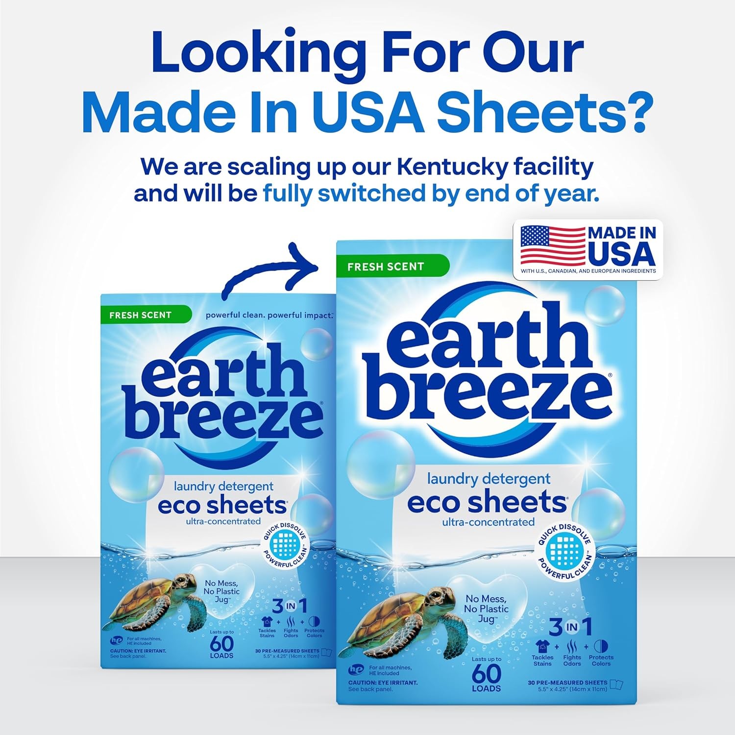 Laundry Detergent Sheets Fresh Scent – Clean Ingredients, No Harsh Chemicals,