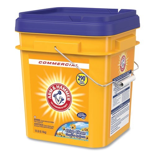 Arm & Hammer 3320001001 Powder Laundry Detergent, Crisp Clean, 18 lb Pail