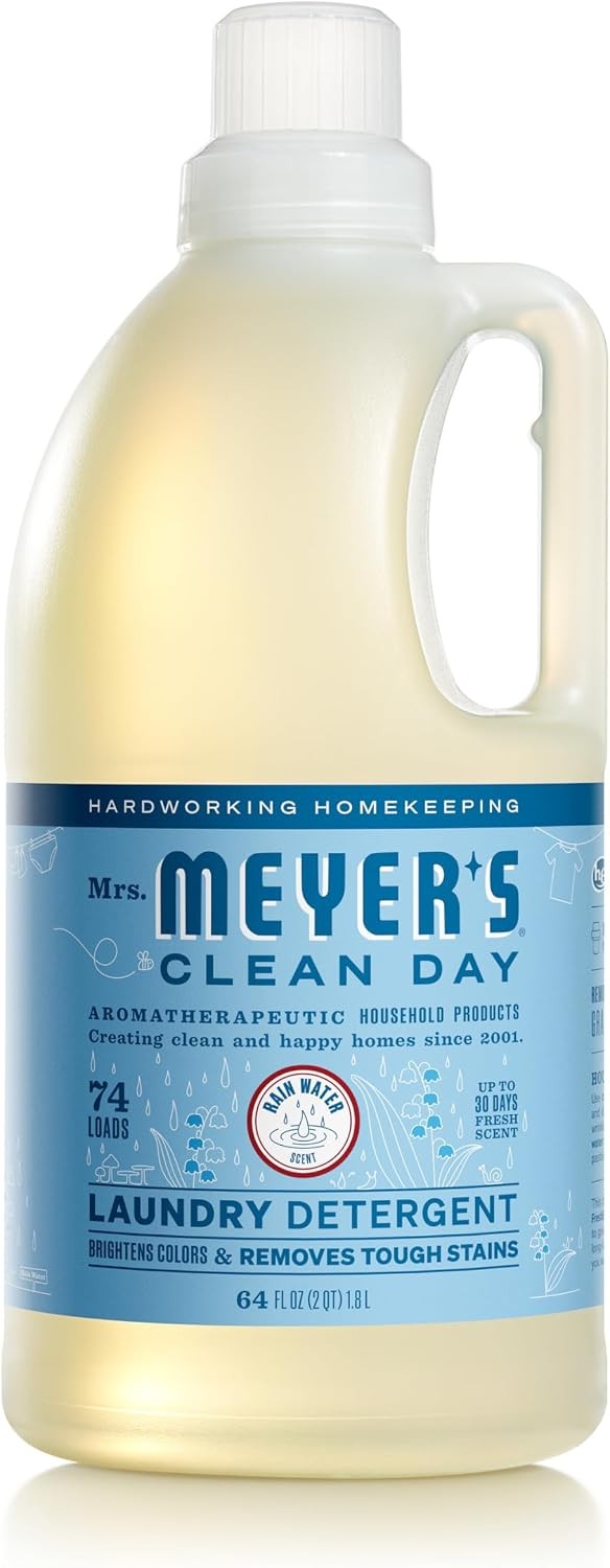 CLEAN DAY Liquid Laundry Detergent Cruelty Free Lavender Scent 64 oz- Pack of 2
