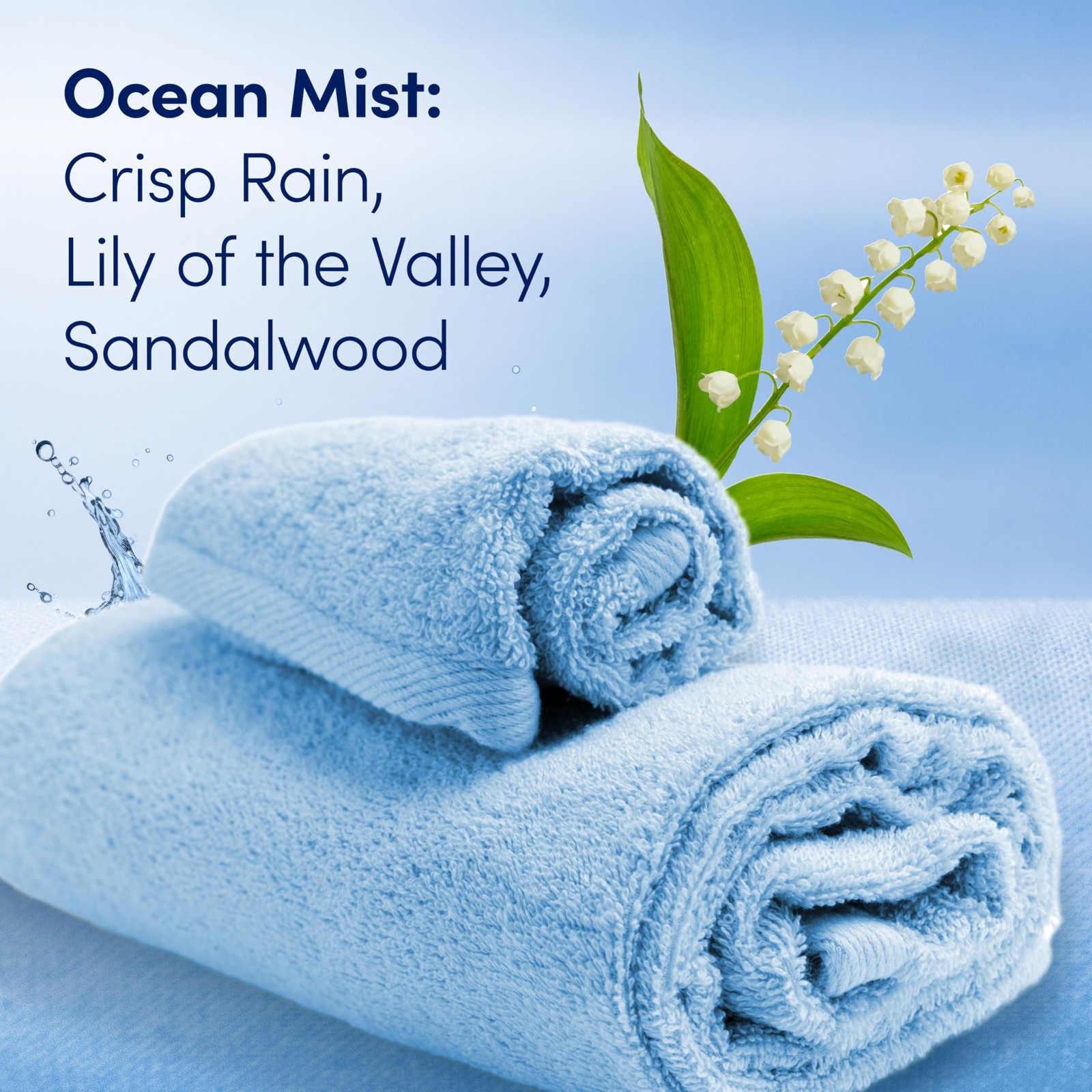 Downy Gentle Soft + Fresh Fabric Softener Liquid, Ocean Mist Scent, 93 FL OZ, 13