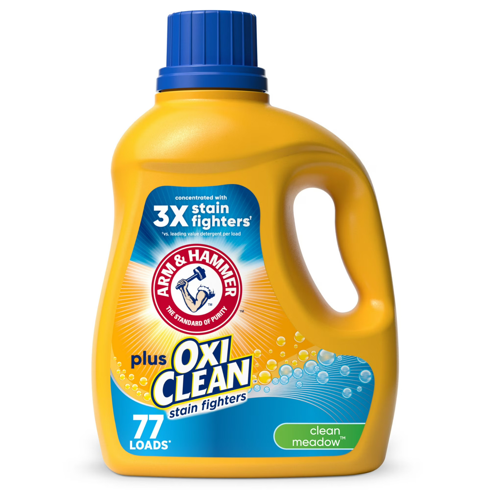 ARM & HAMMER Plus OxiClean Liquid Laundry Detergent, 77 loads, 100.5 fl oz