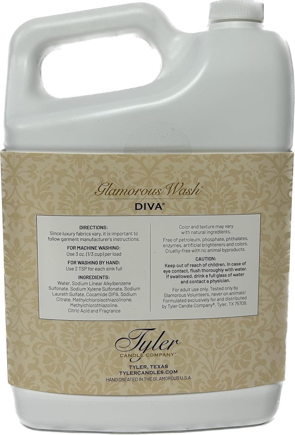 Tyler Glam Wash 128 Fl Oz – Luxury Floral Laundry Detergent for Delicate Fabrics
