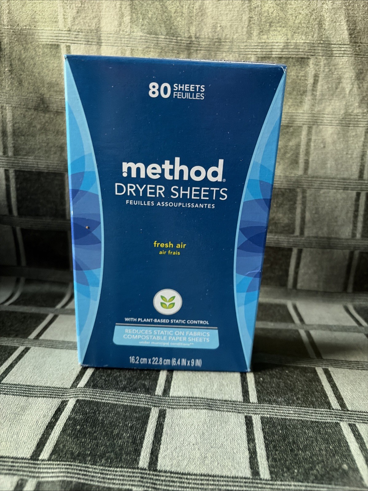 💨 Method Dryer Sheets – Fresh Air – 80 Count 🌺
