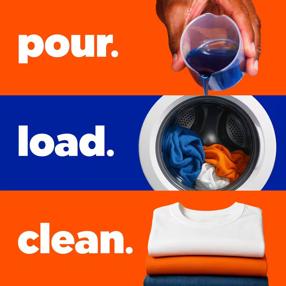 Liquid Laundry Detergent Original Fresh Scent, 132 fl oz, Up to 100 Loads, High