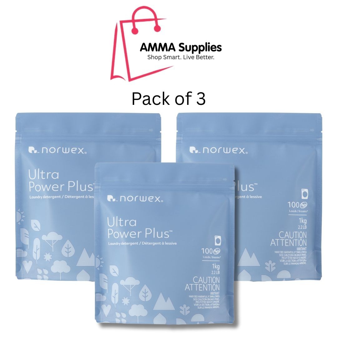 Norwex Ultra Power Plus™ Laundry Detergent, Pack of 3, 1kg or 2.2lb each