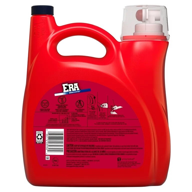 Era Oxibooster Liquid Laundry 🧺 Detergent 87 Loads 154 fl oz (Pack of 2)