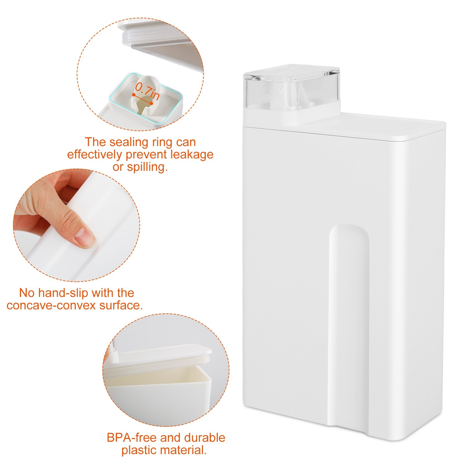 35oz Laundry Detergent Dispenser Container Empty Dispenser Bottle Storage Box US