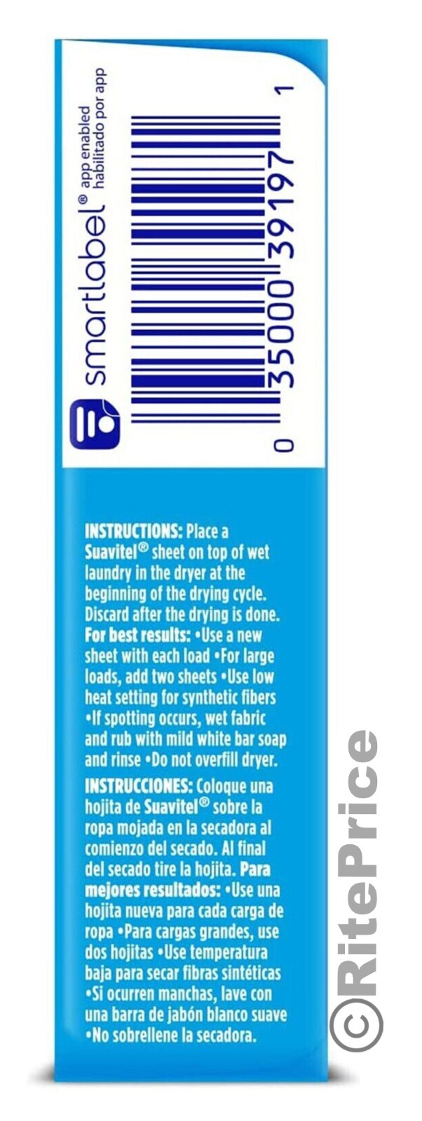 Suavitel Dryer Sheets Field Flowers Reduces Static 20 Count each (3 Pack) – New