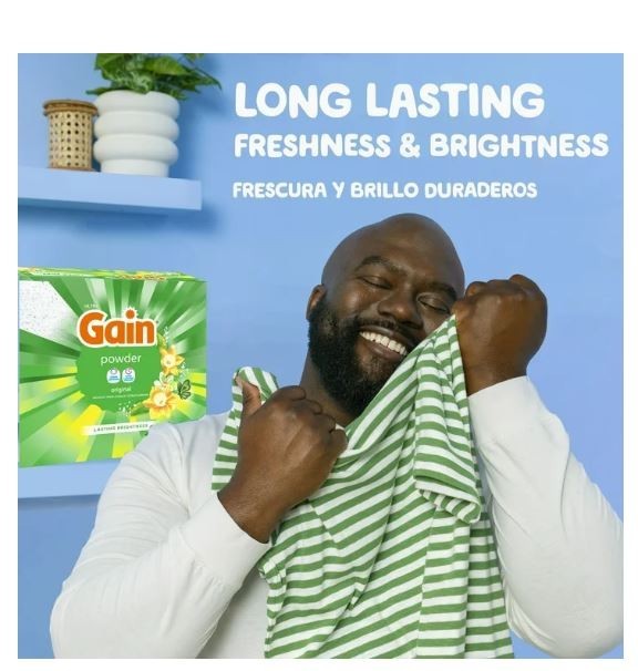 Gain Powder Laundry Detergent, Original Scent, 154 oz, 167 Loads