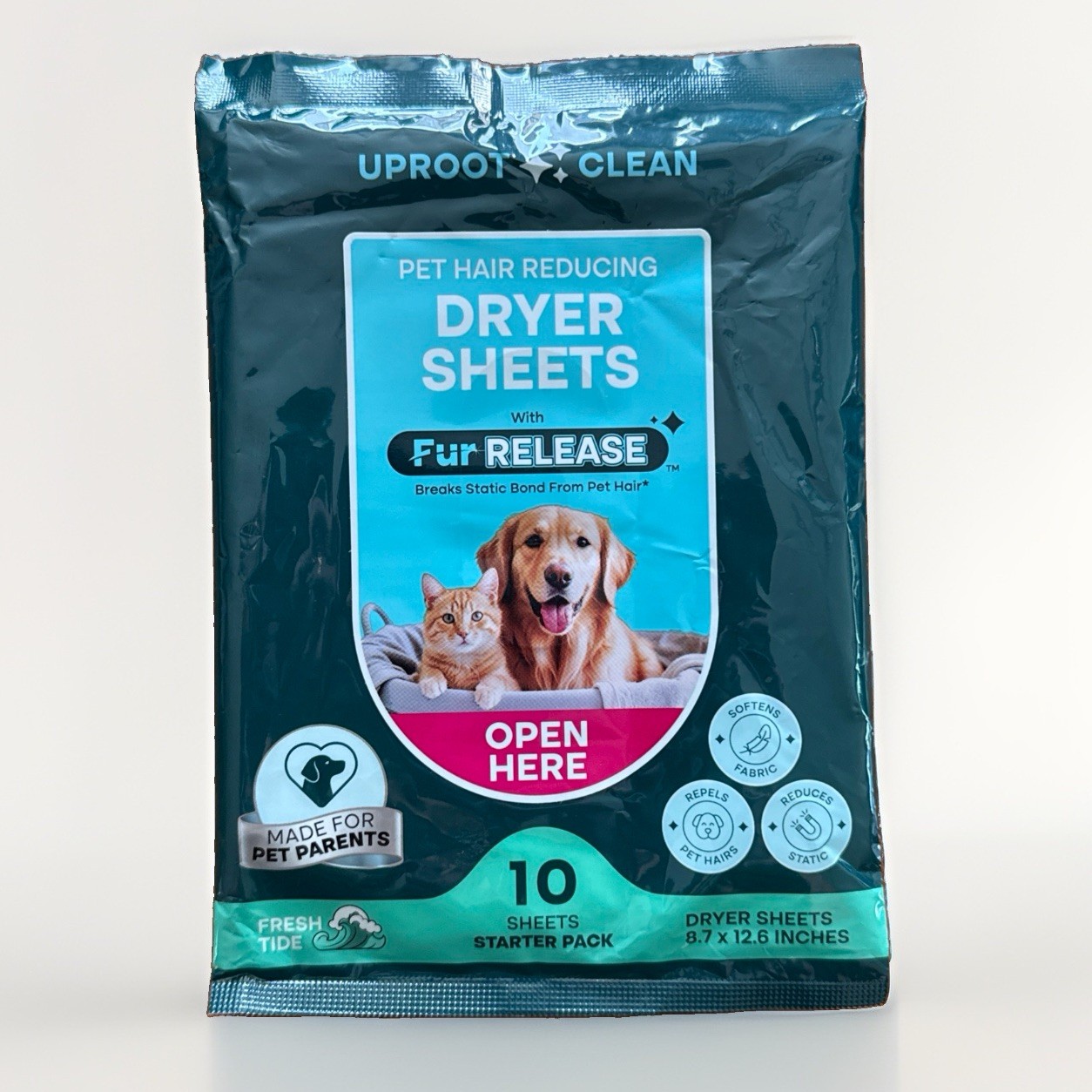 Uproot Clean Laundry Cycle Pro Pet Hair Kit Detergent Dryer Sheets Cleaner 62 Pc