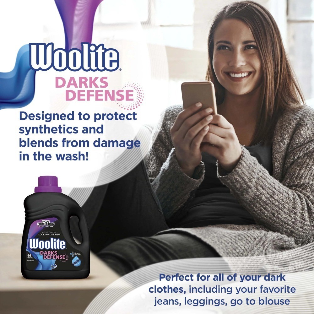 Darks Defense Liquid Laundry Detergent, 100 fl oz, 66 Loads