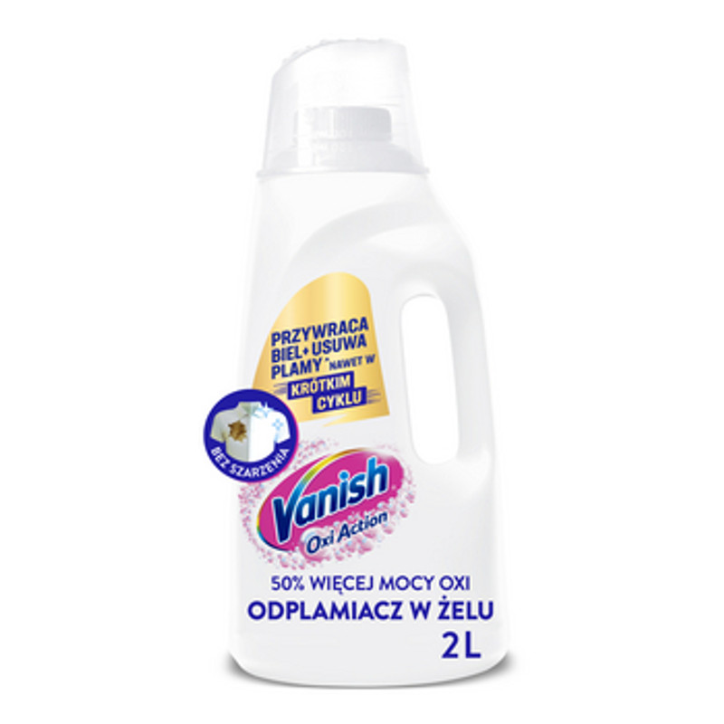 5908252018055 Vanish Oxi Action White odplamiacz w żelu 2L Rb (Hygiene Home) Pole