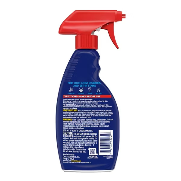 OxiClean MaxForce Laundry Stain Remover Spray – 12 fl oz: Phosphate-Free