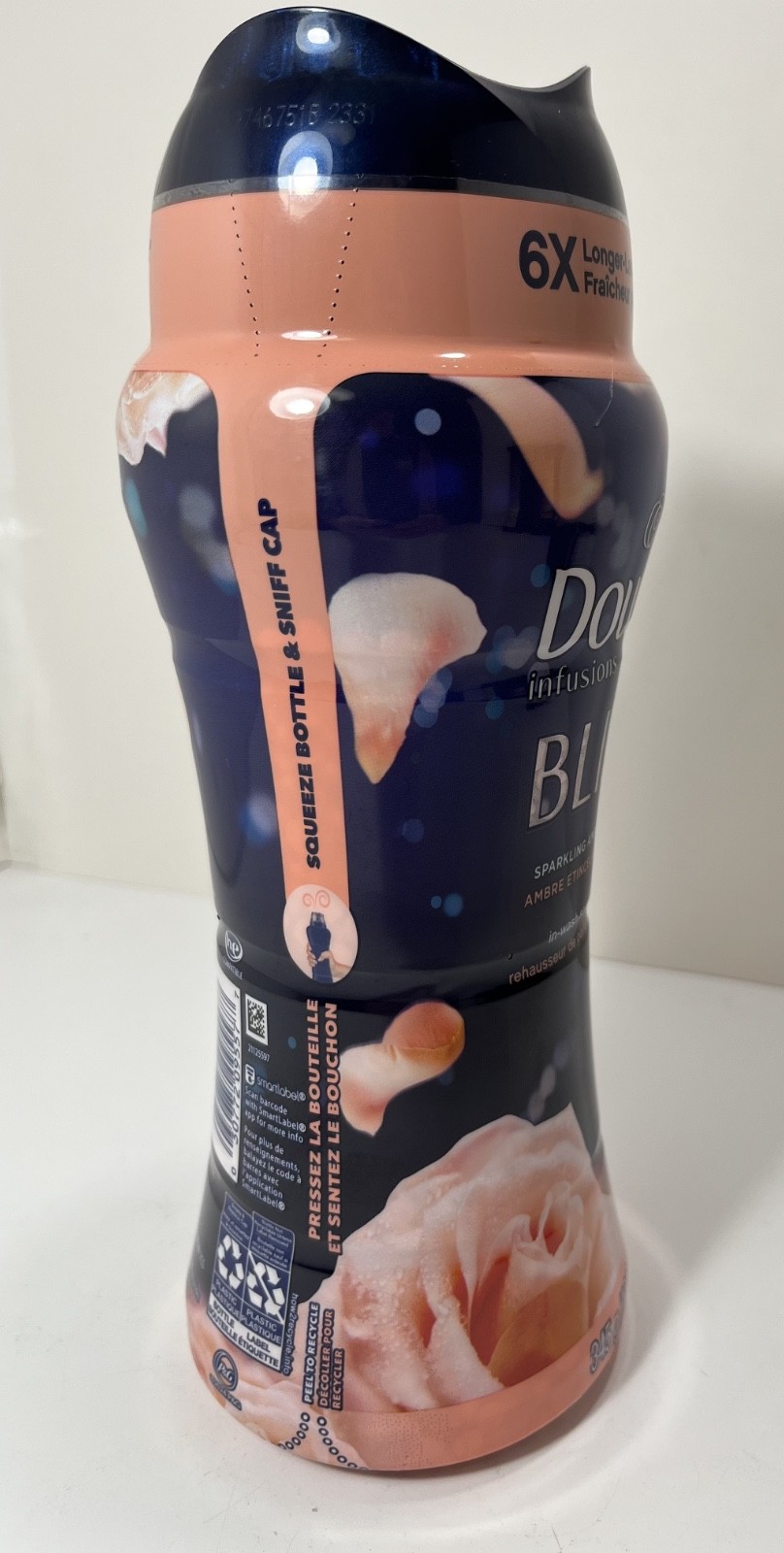 (1) Downy Bliss In-Wash Scent Booster Beads Sparkling Amber & Rose 12.2 oz – NEW