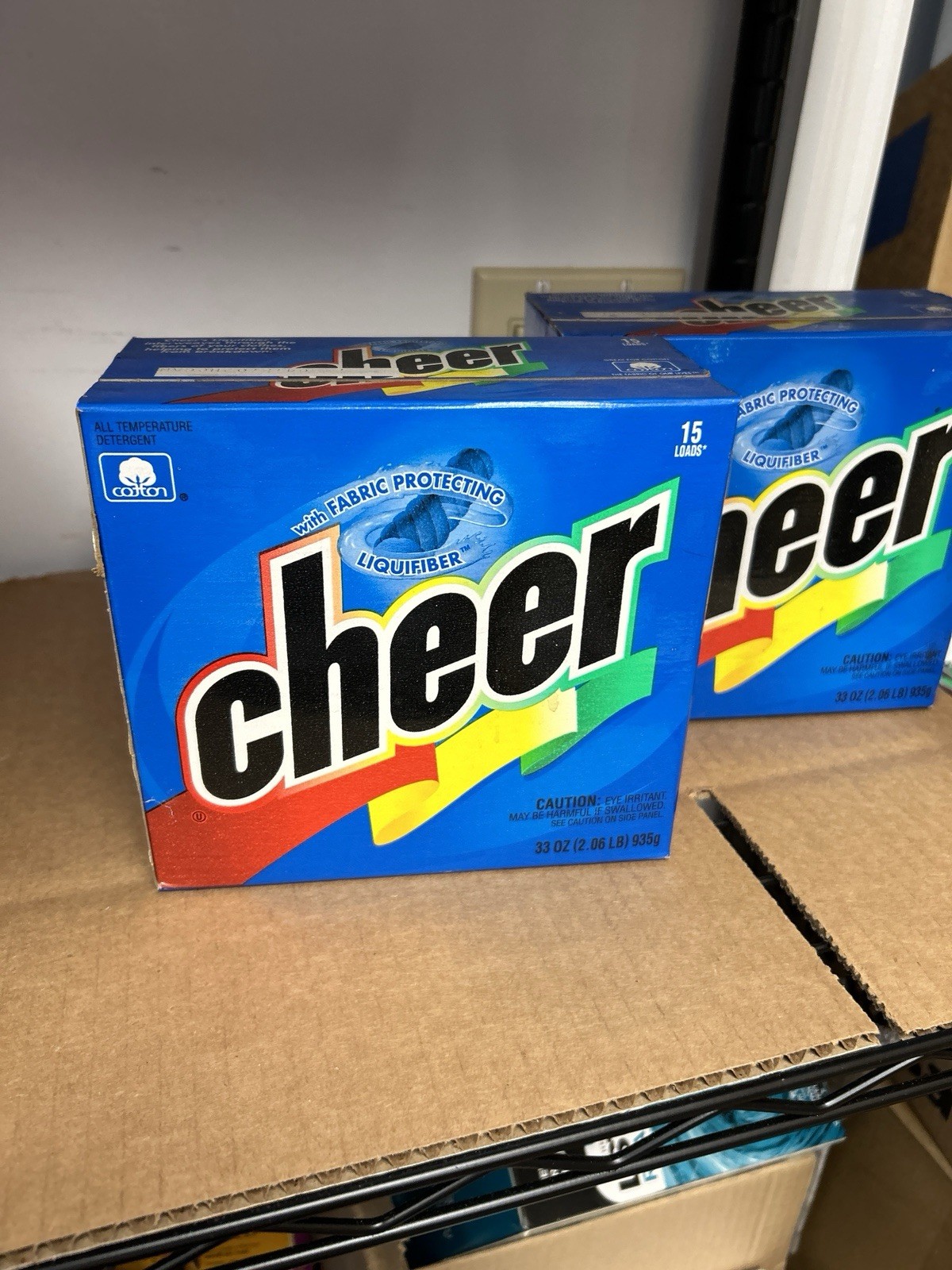 Cheer Powder Detergent with Fabric protecting Liquifiber33oz15loads Pack Of 2