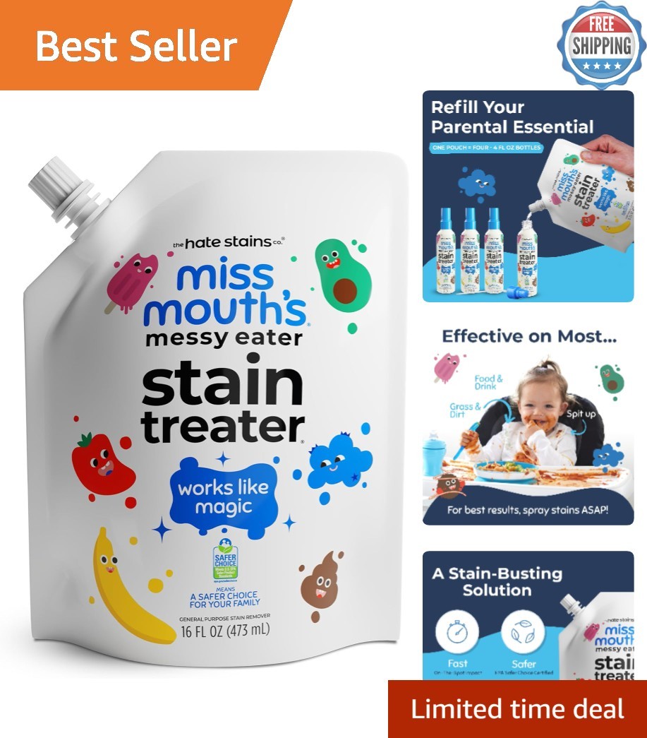 Messy Eater Stain Treater 16oz – Fast Acting Stain Remover for Baby Essentials