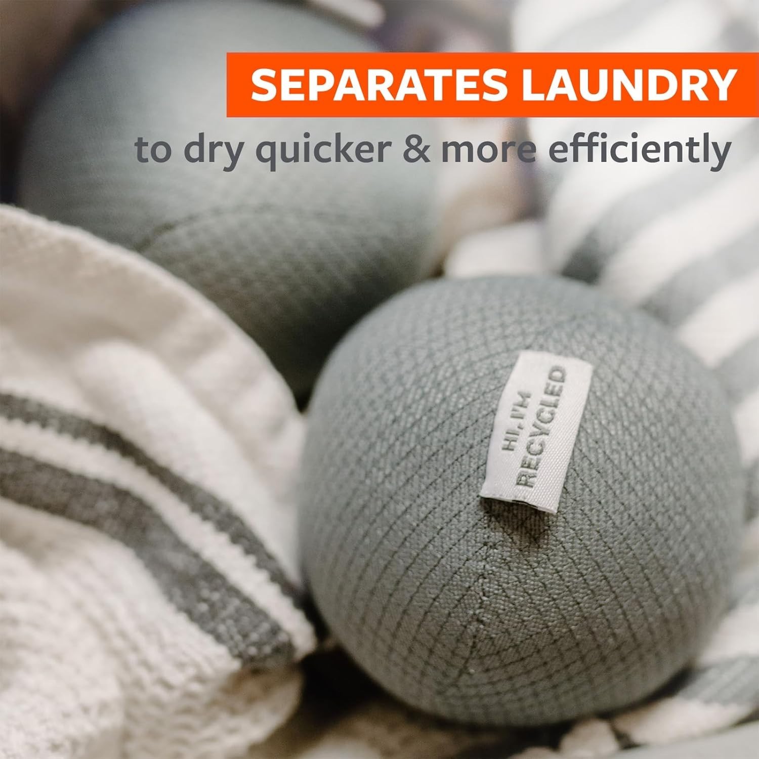 Set of 3 Anti-Static Dryer Balls – Quiet, Hypoallergenic Laundry Essential