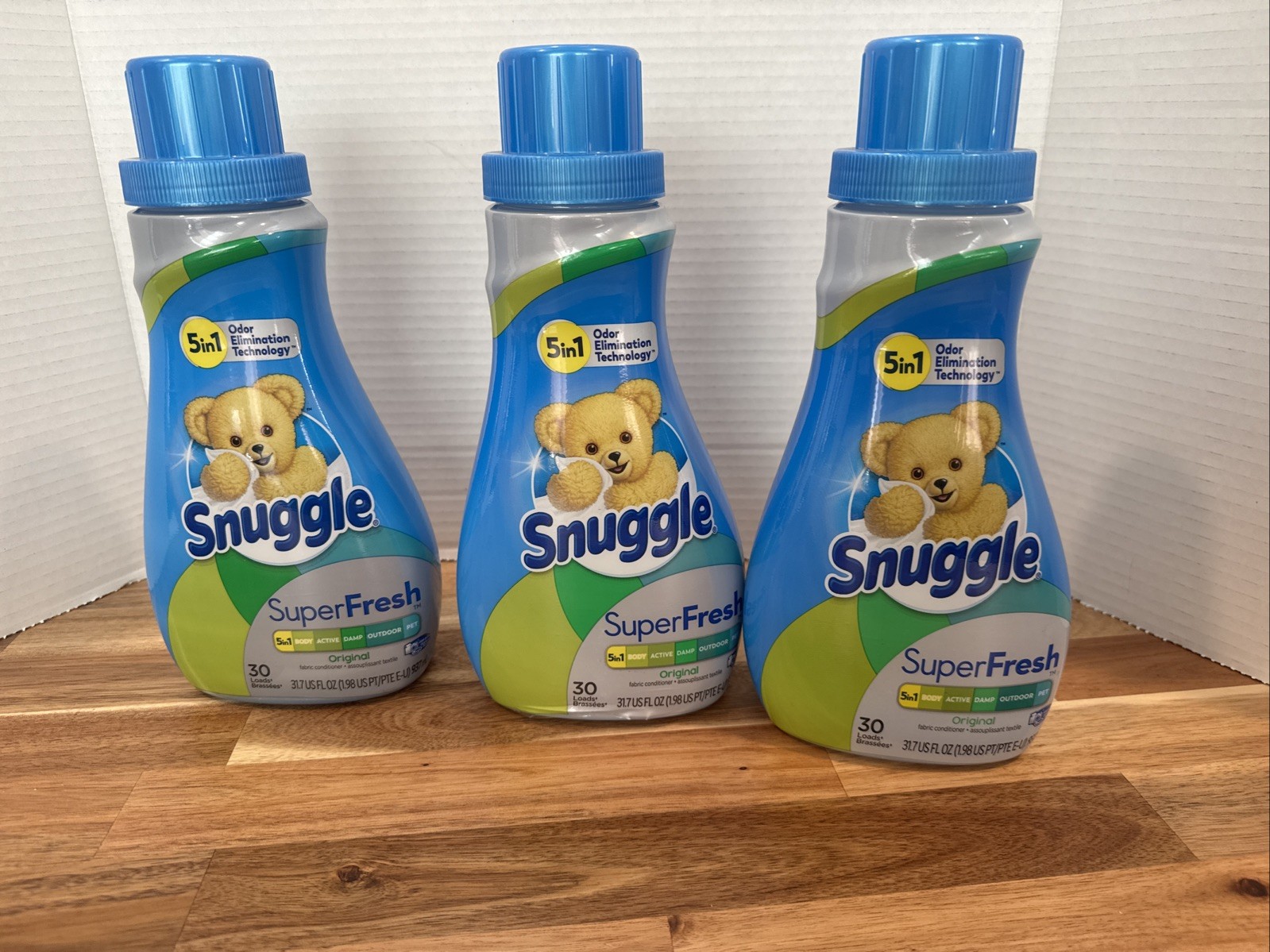 Snuggle Super Fresh Fabric Conditioner Original 30 Loads Lot Of 3 Free Shipping
