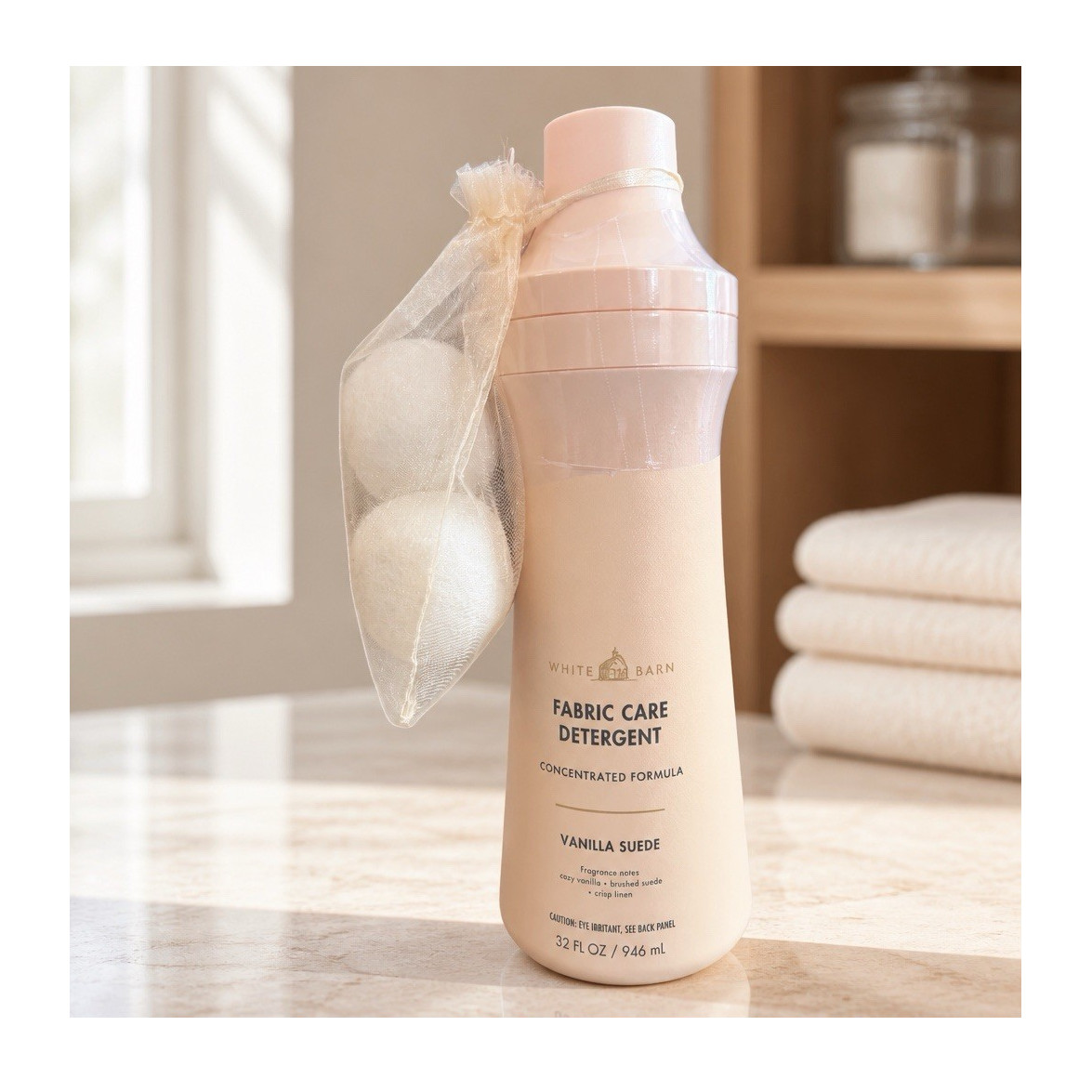 White Barn Concentrated HE Laundry Detergent Vanilla Suede, 32 fl oz