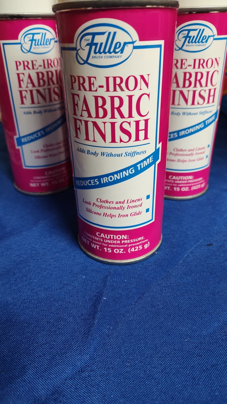 Vintage Fuller Ironing Pre-Iron Fabric Finish 15 oz ea New *Read