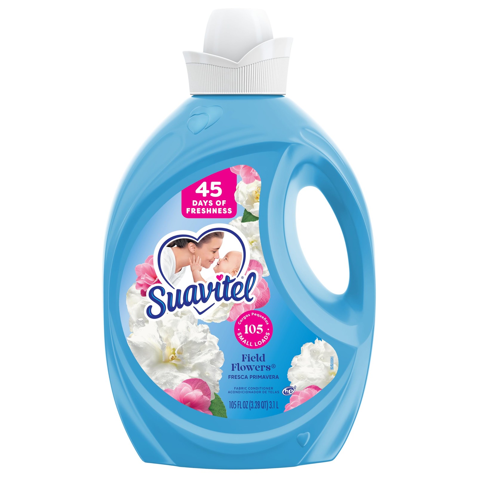Suavitel Fabric Conditioner, Liquid Fabric Softener, 45 Days of Freshness, Field