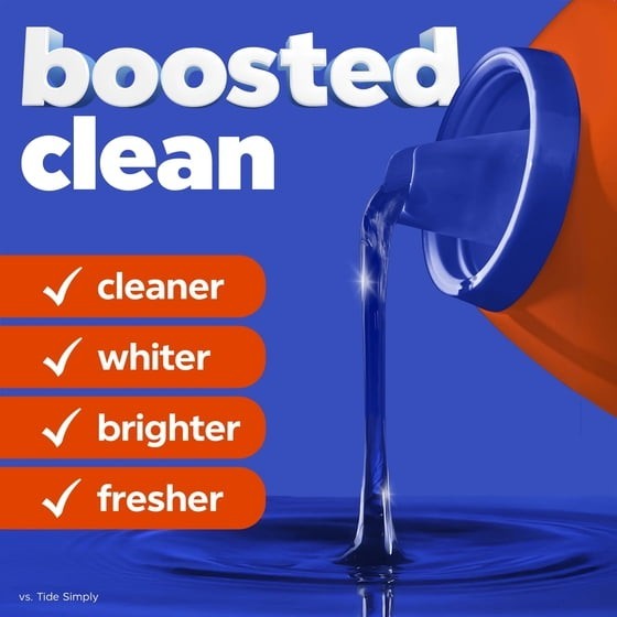 Tide Liquid Laundry Detergent Clean Breeze 80 fl oz 64 Loads Stain Remover